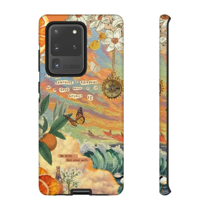 Photo collage orange phone case