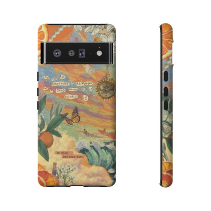 Photo collage orange phone case