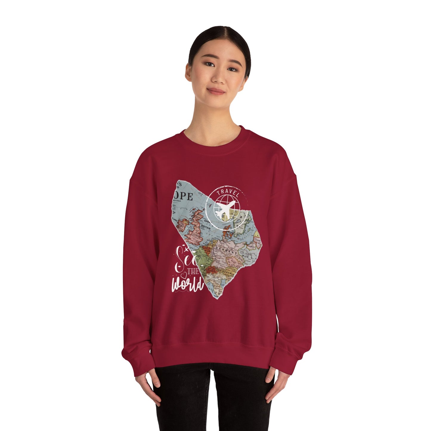 World Map Travel Sweatshirt