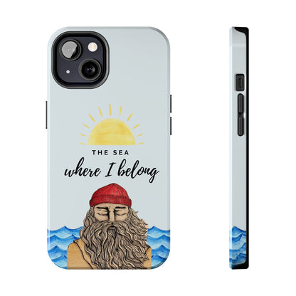 "The sea where i belong" phone case