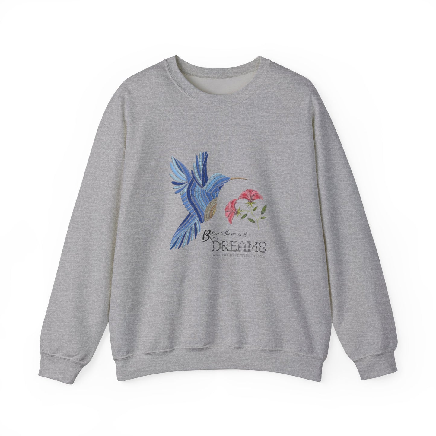 Embroidered Blue Bird ladies Sweatshirt