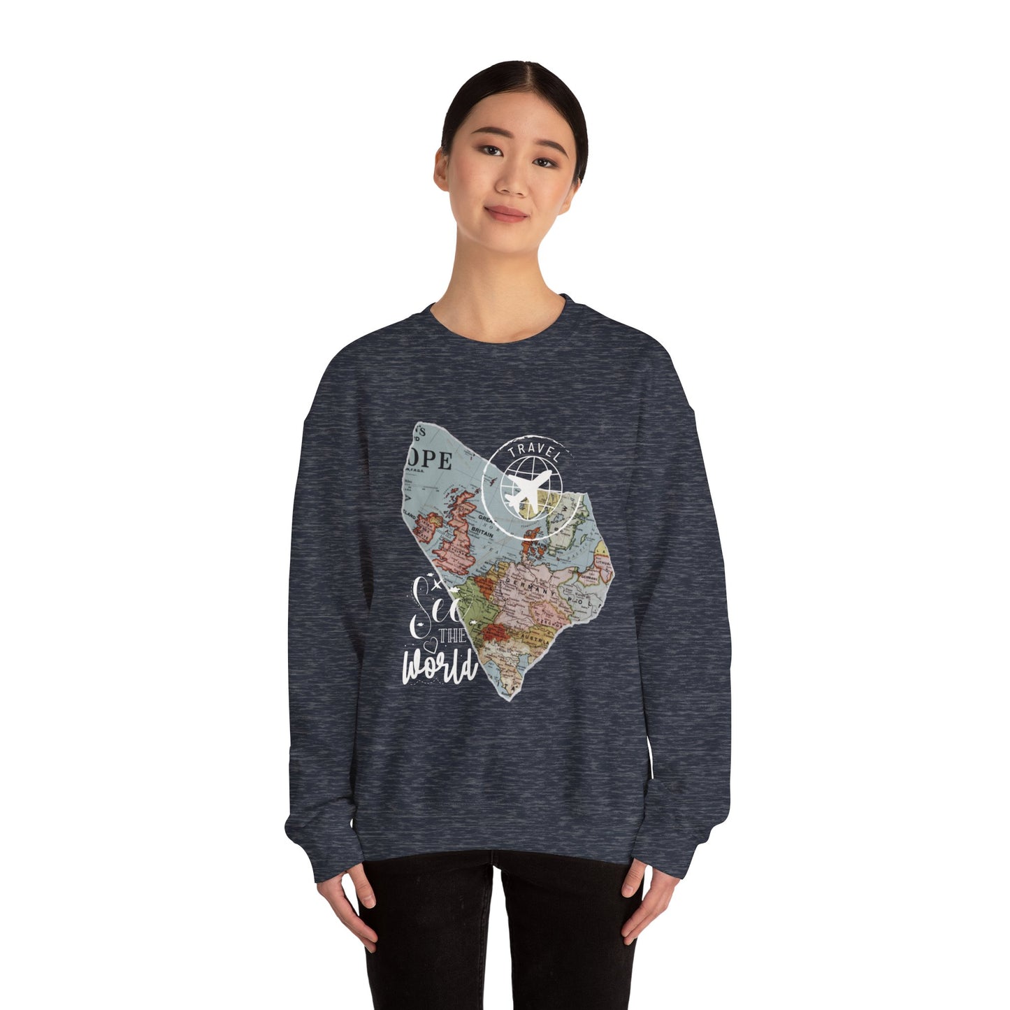 World Map Travel Sweatshirt