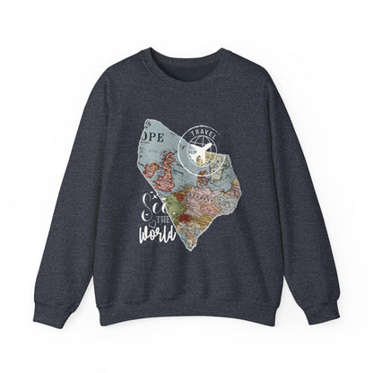 World Map Travel Sweatshirt