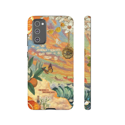 Photo collage orange phone case