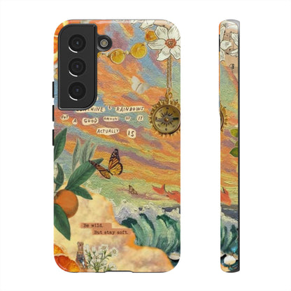 Photo collage orange phone case