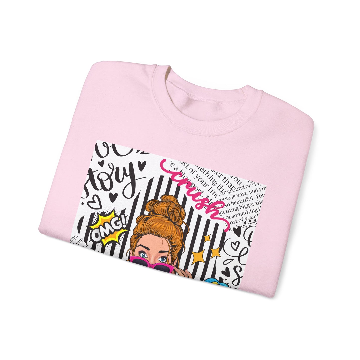 Funk Art Graphic Crewneck Sweatshirt for Women