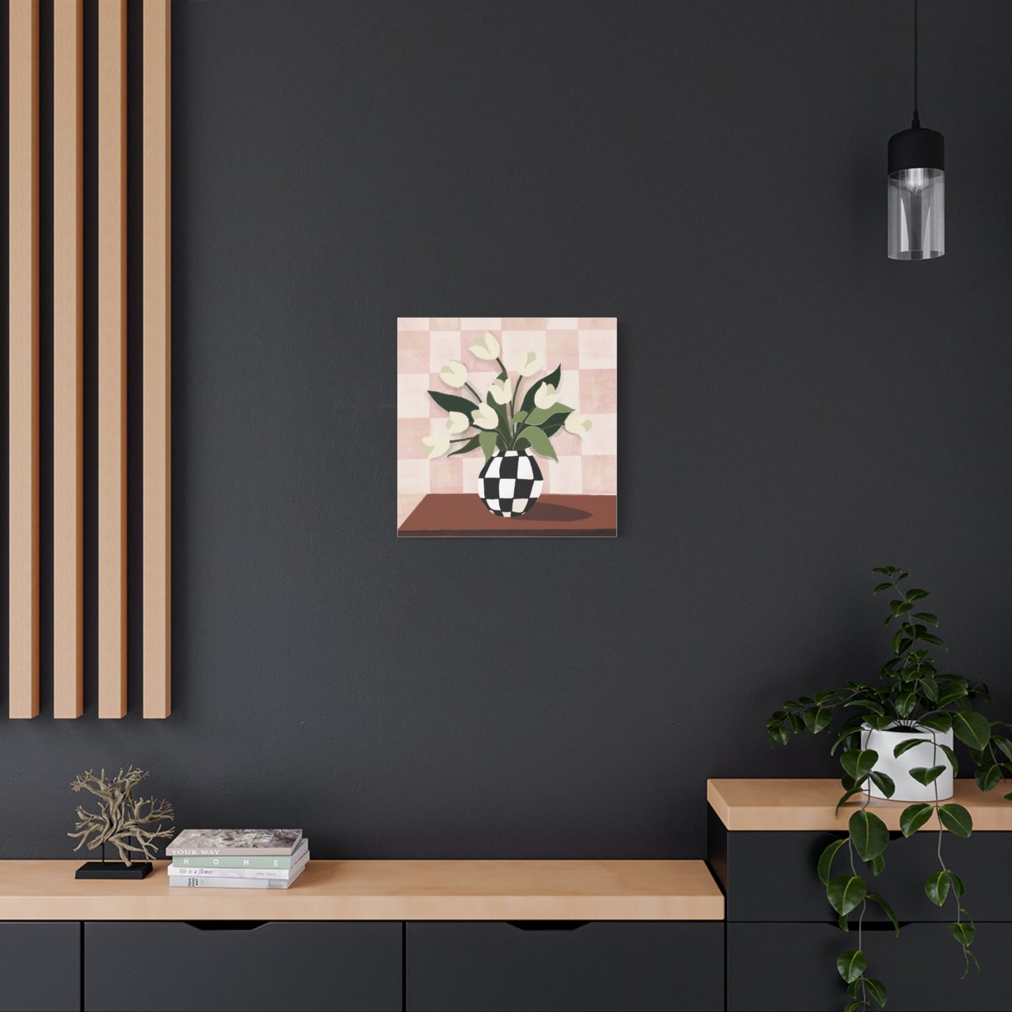 Modern Floral Art Canvas - Elegant Home Decor