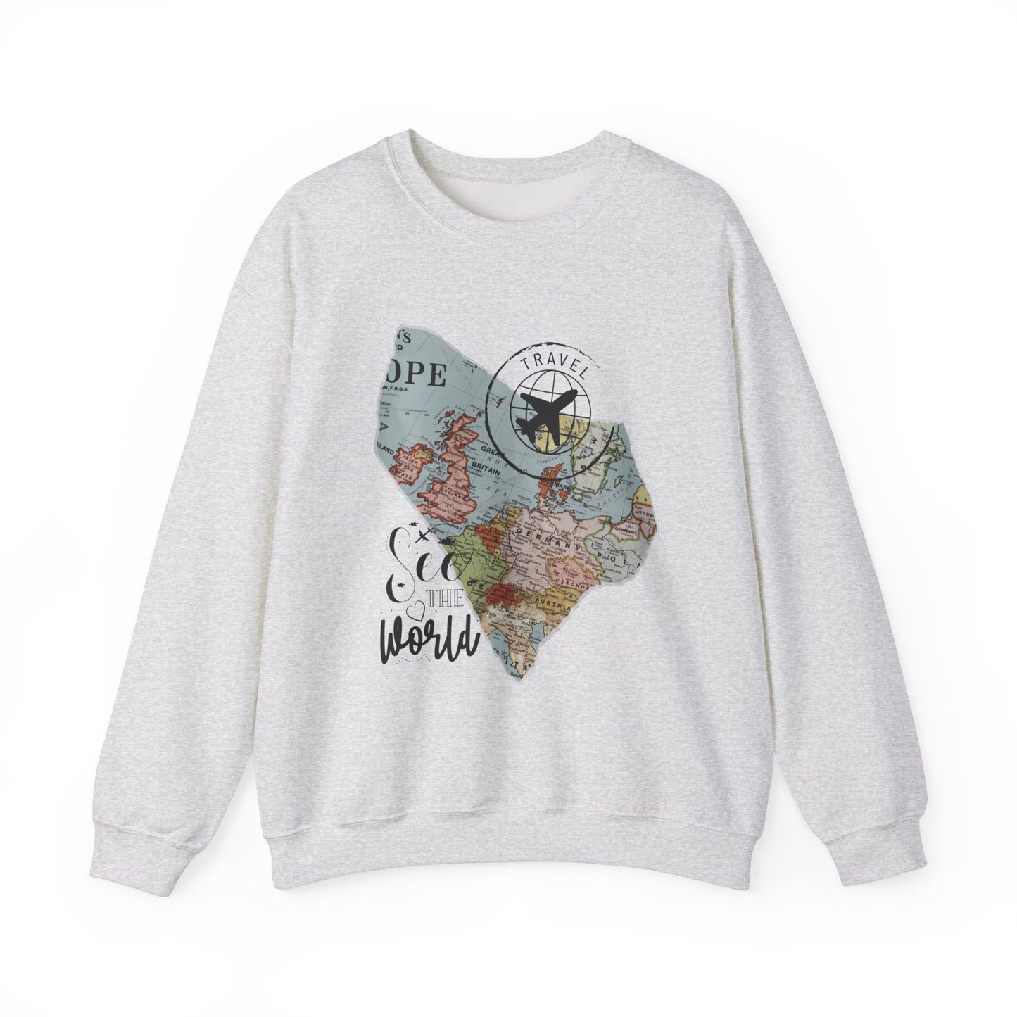 World Map Travel Sweatshirt