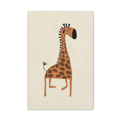 Whimsical Giraffe Canvas Art - Playful Nursery Decor