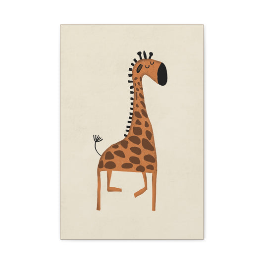 Whimsical Giraffe Canvas Art -  Kids' Rooms and Nursery Decor