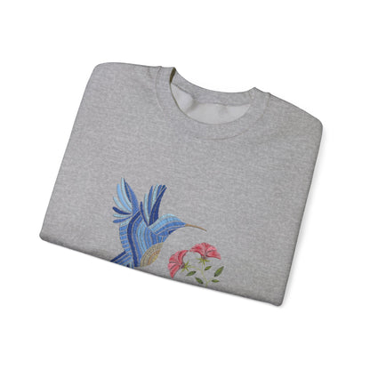 Embroidered Blue Bird ladies Sweatshirt