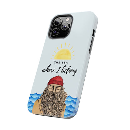 "The sea where i belong" phone case