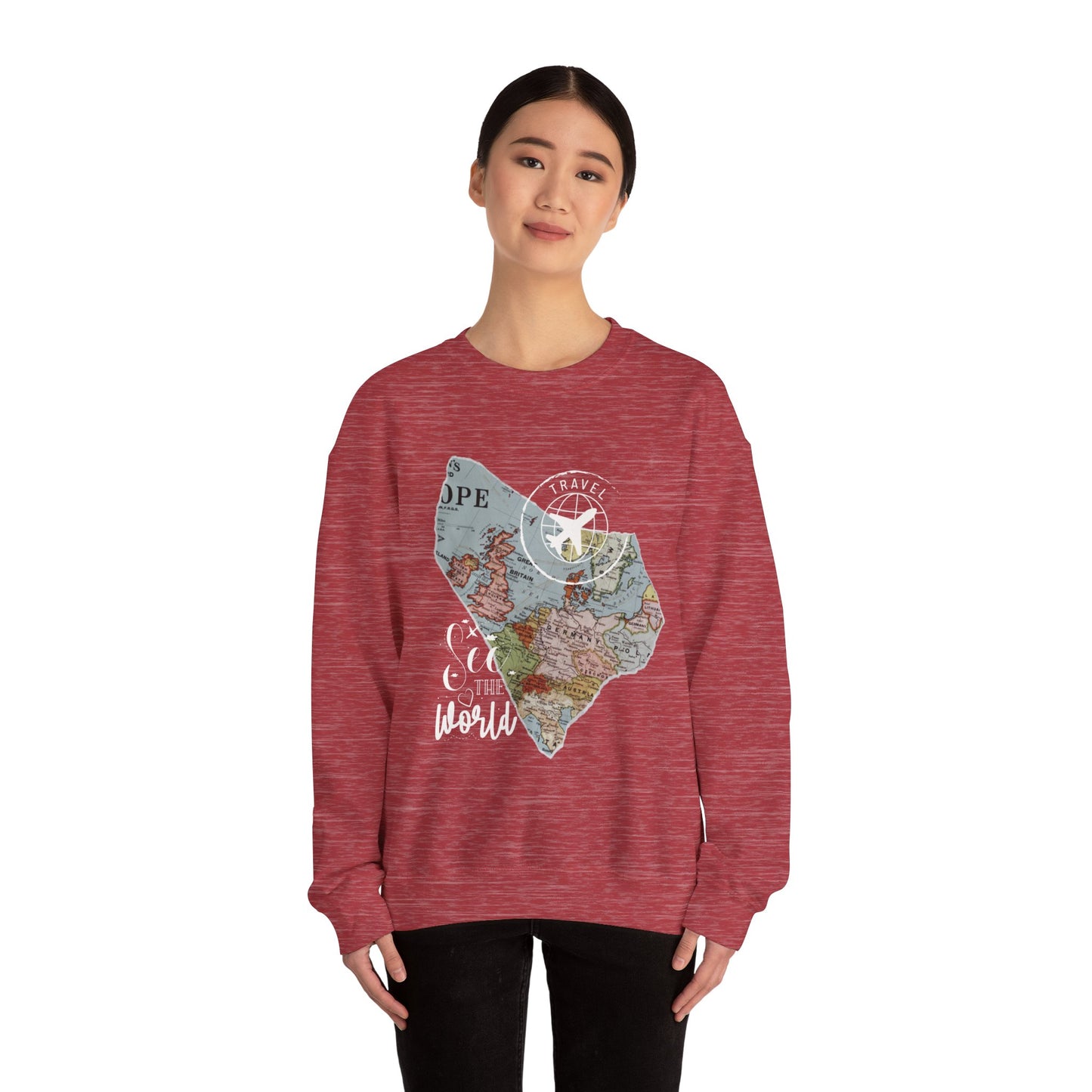 World Map Travel Sweatshirt