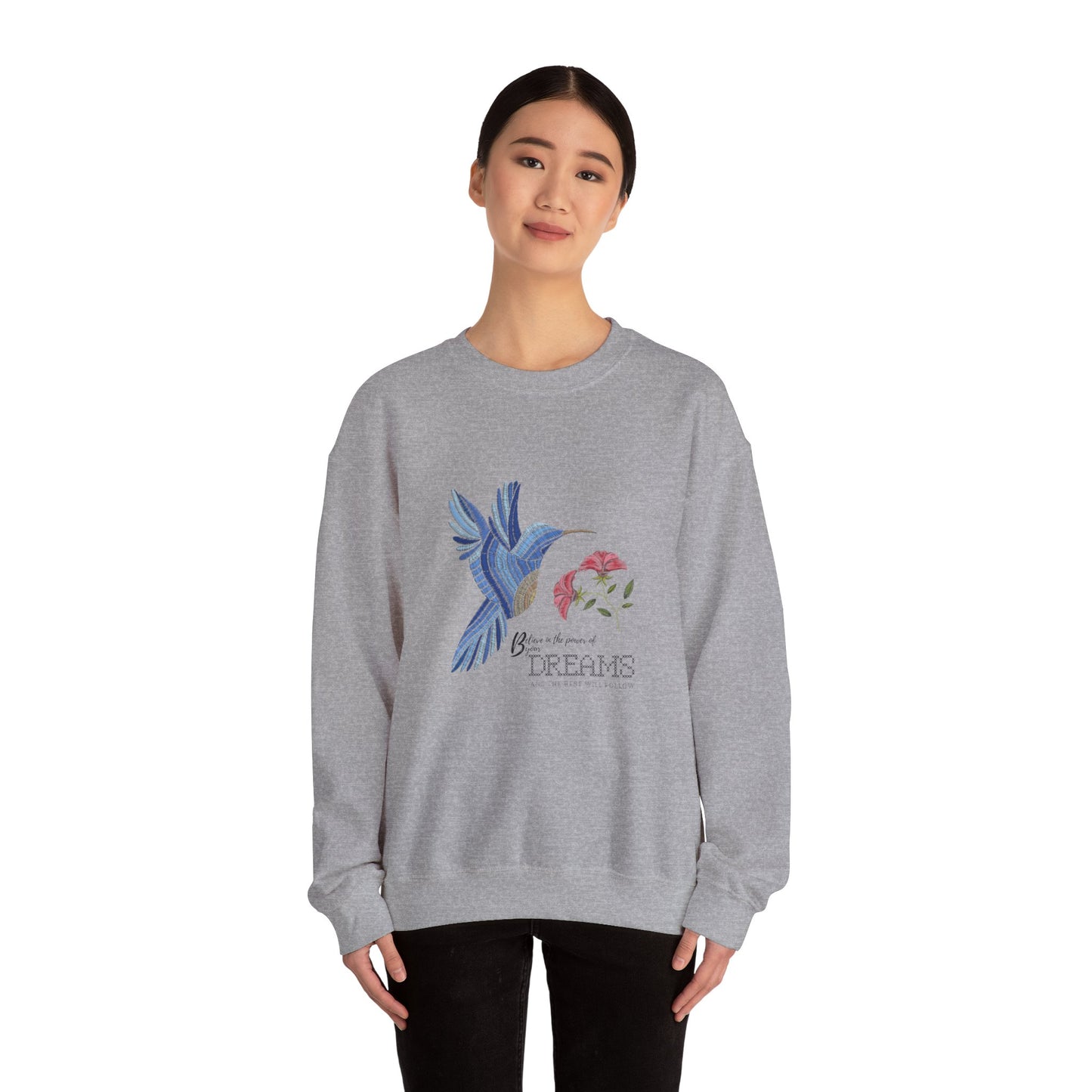 Embroidered Blue Bird ladies Sweatshirt