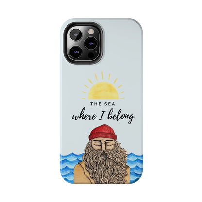 "The sea where i belong" phone case