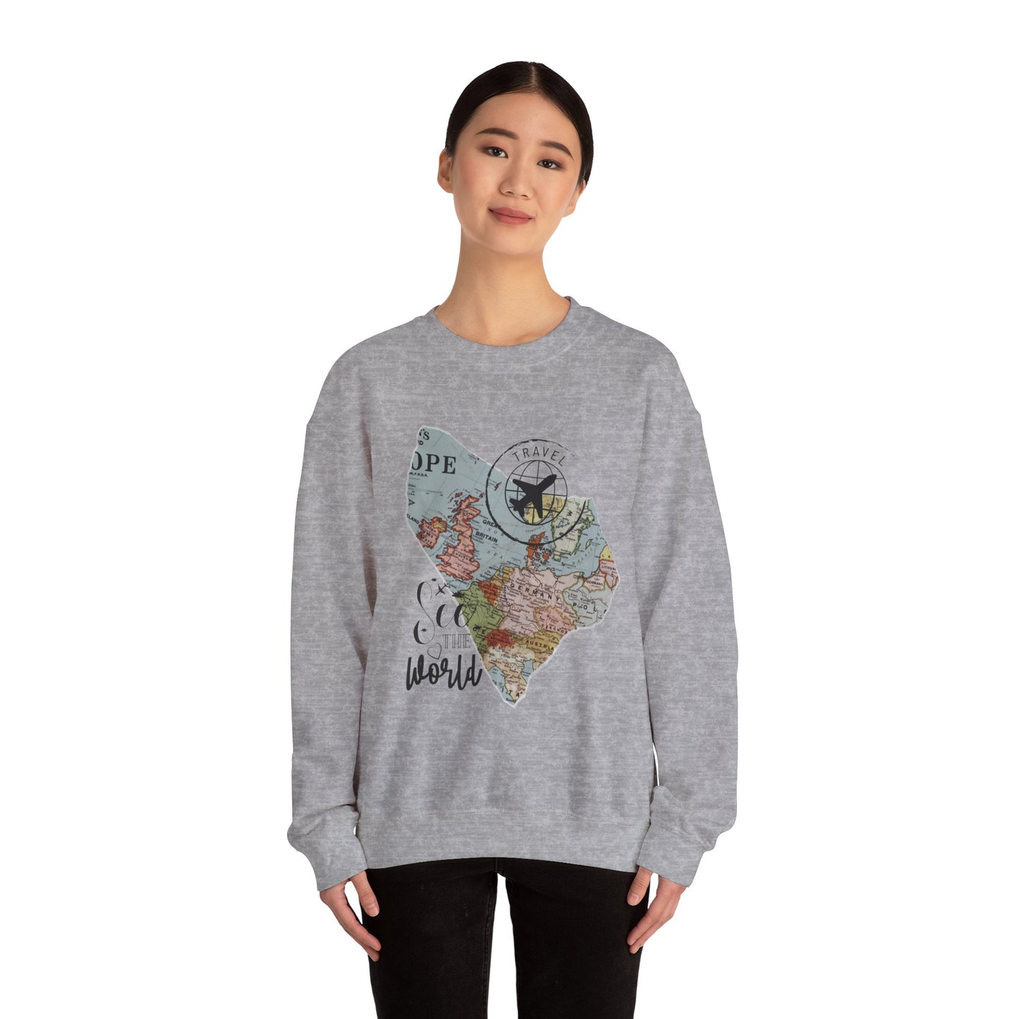 World Map Travel Sweatshirt