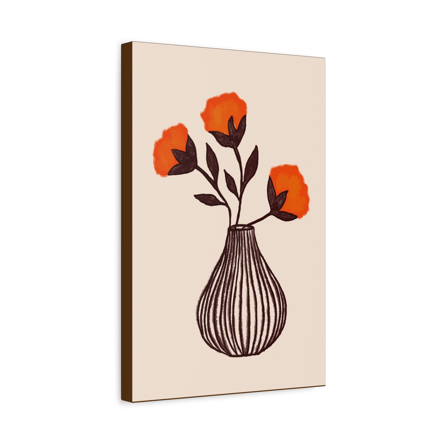 Vase with Flowers Canvas Art