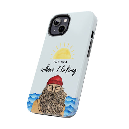 "The sea where i belong" phone case