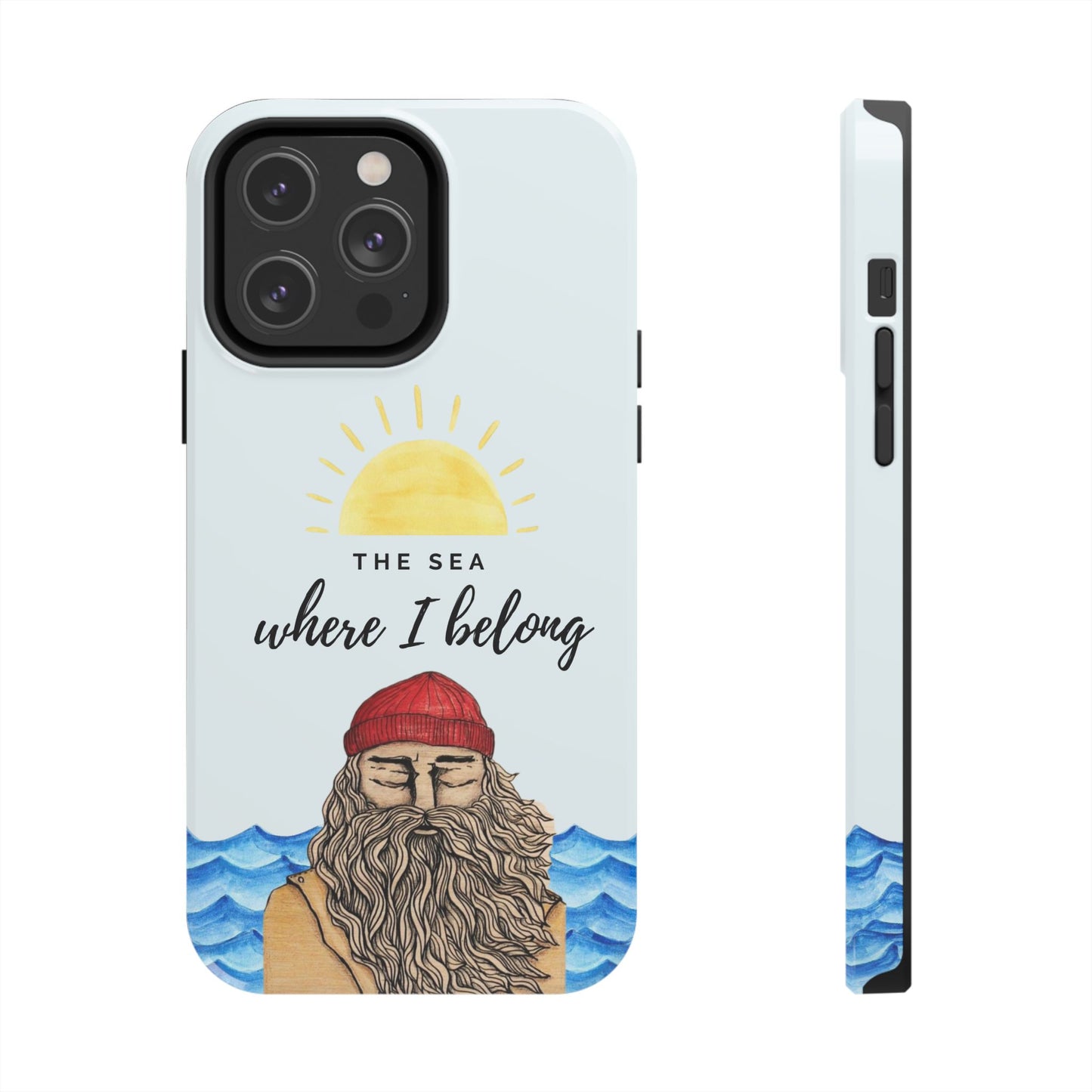 "The sea where i belong" phone case