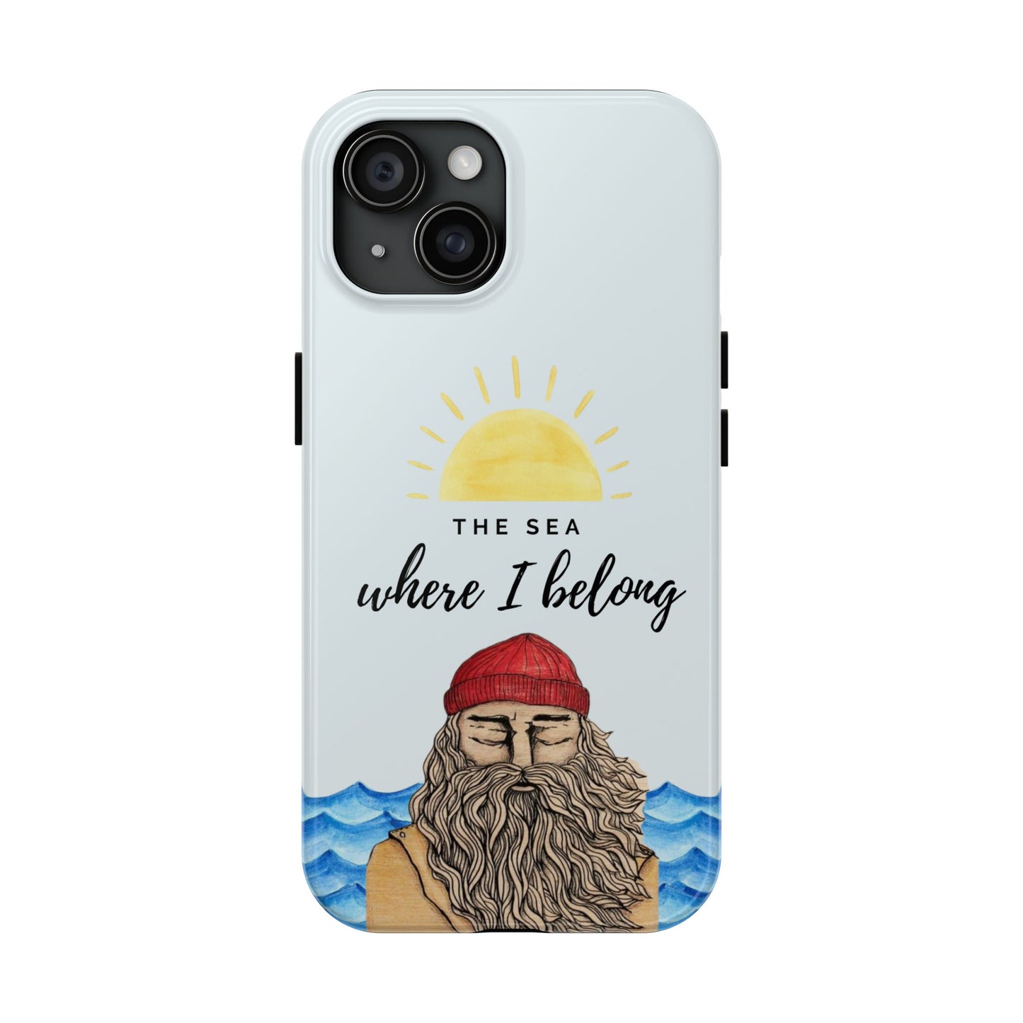 "The sea where i belong" phone case