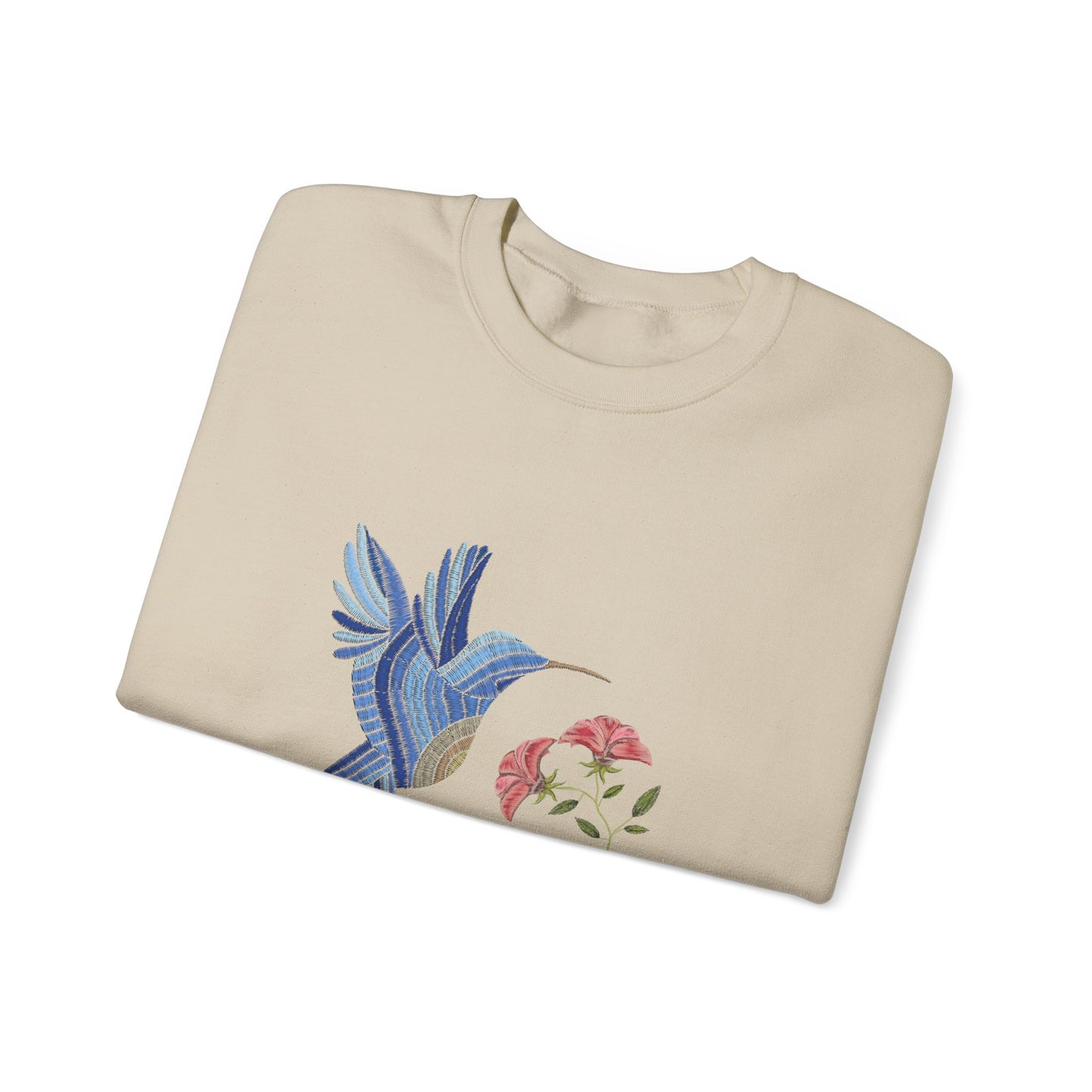 Embroidered Blue Bird ladies Sweatshirt