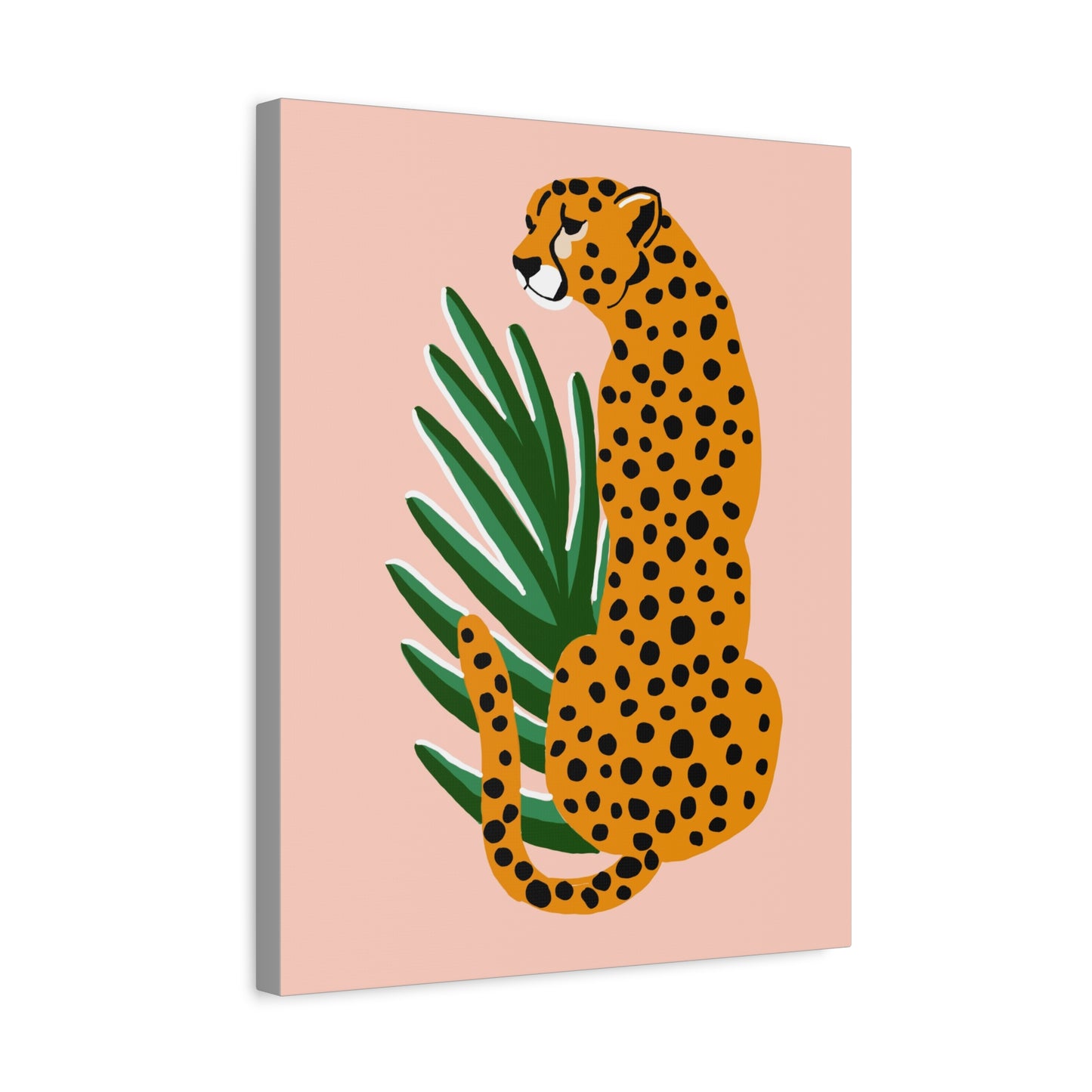 Wild Leopard Print Canvas Art - Kids room wall decor