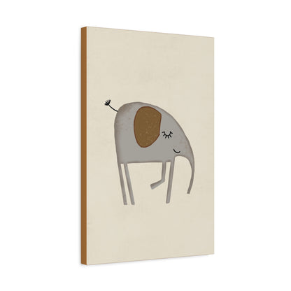 Whimsical Elephant Canvas Art - Cute Home Decor