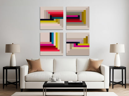 Bold color Abstract Wall Art - 03