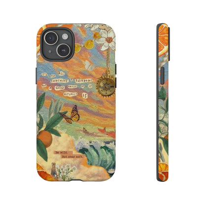 Photo collage orange phone case