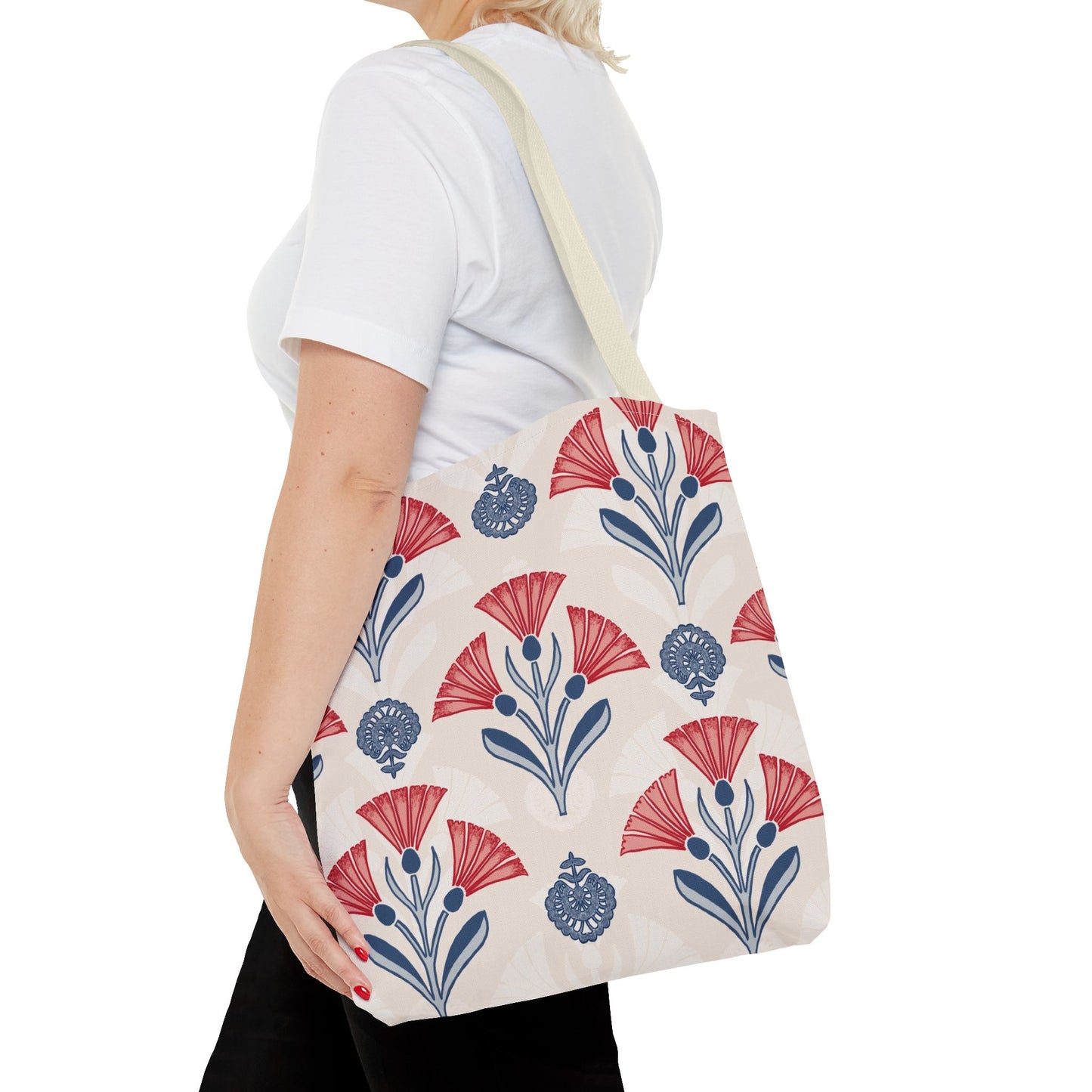 Moroccan red & blue ladies Tote