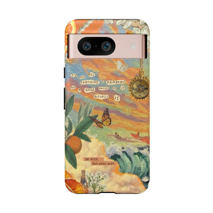 Photo collage orange phone case