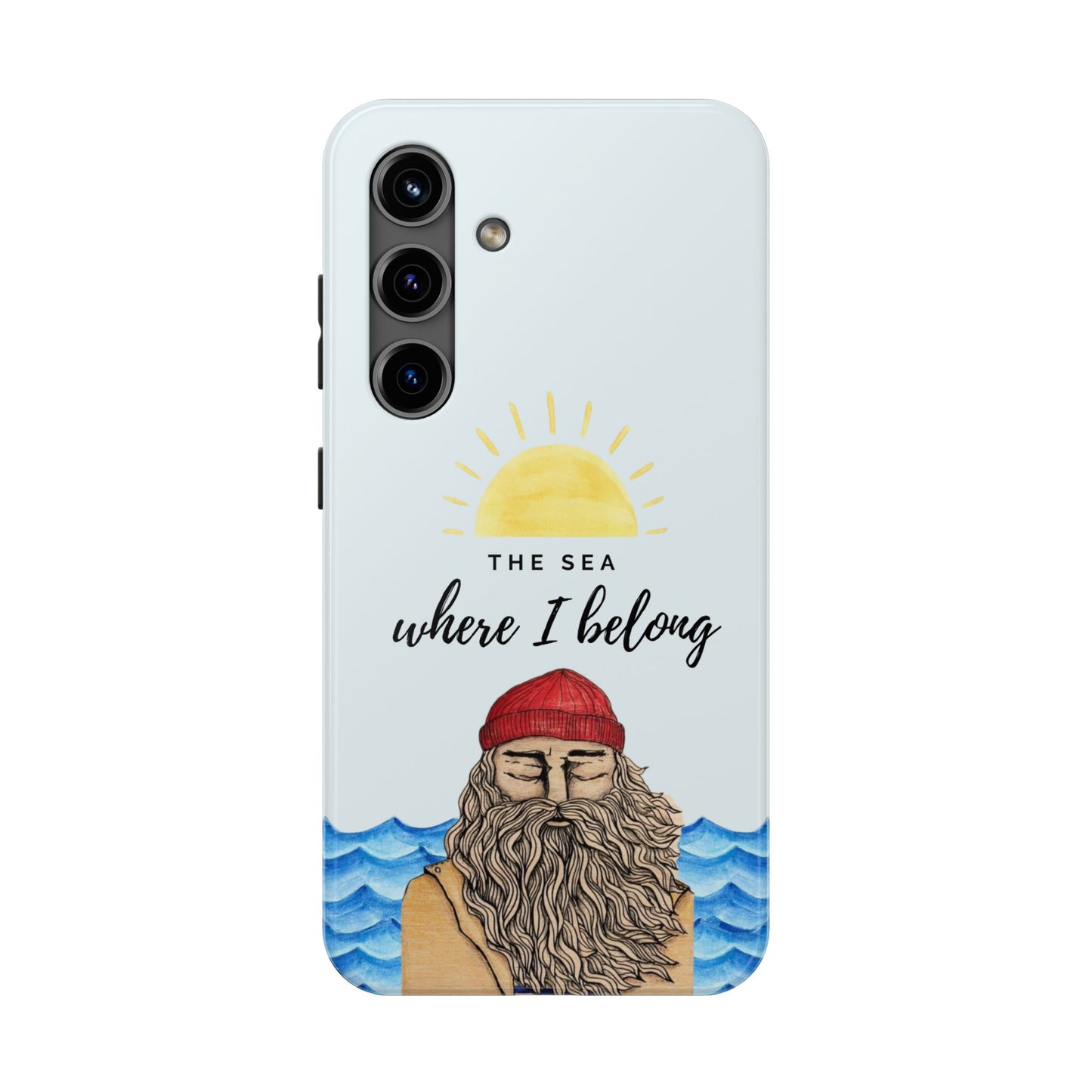 "The sea where i belong" phone case