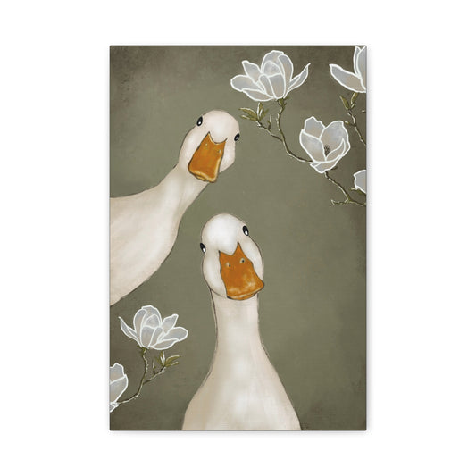 Charming Goose Canvas Wall Art