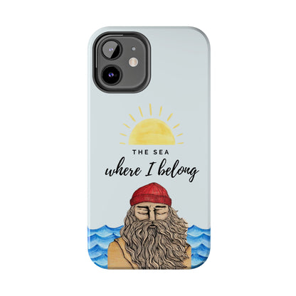 "The sea where i belong" phone case