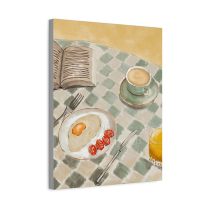 Breakfast Table Canvas Art - Cozy Kitchen Decor