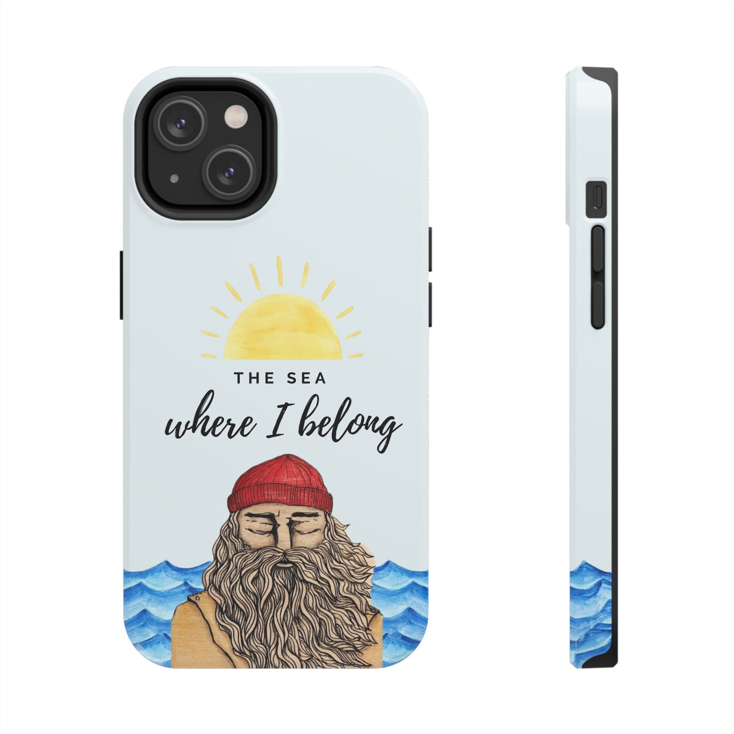 "The sea where i belong" phone case