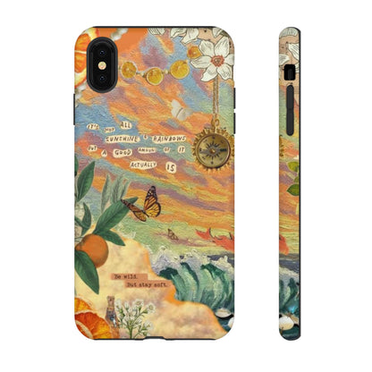 Photo collage orange phone case