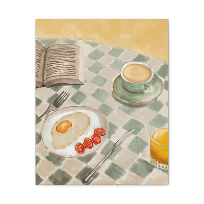 Breakfast Table Canvas Art - Cozy Kitchen Decor