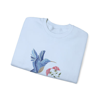 Embroidered Blue Bird ladies Sweatshirt