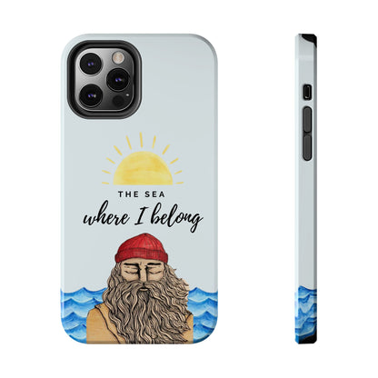 "The sea where i belong" phone case