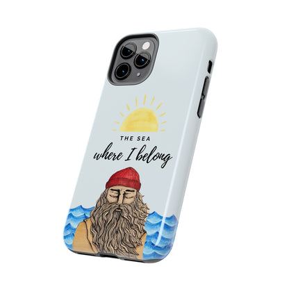 "The sea where i belong" phone case