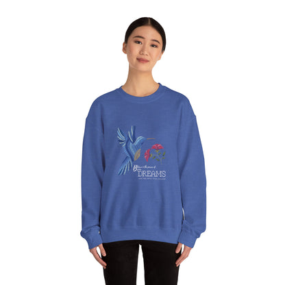 Embroidered Blue Bird ladies Sweatshirt