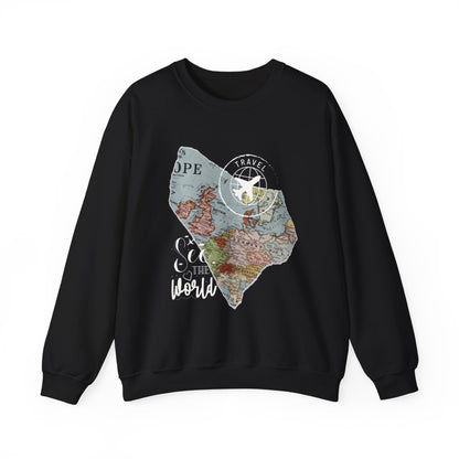 World Map Travel Sweatshirt