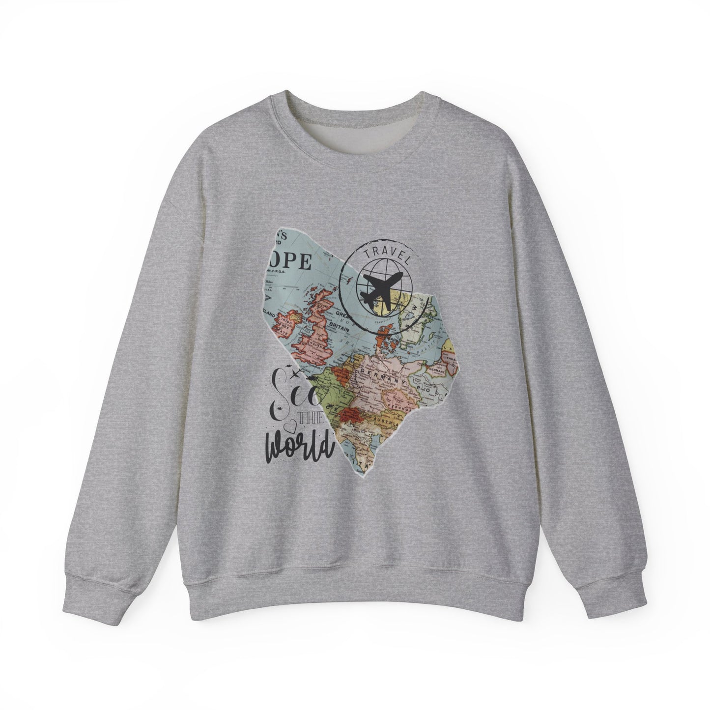 World Map Travel Sweatshirt