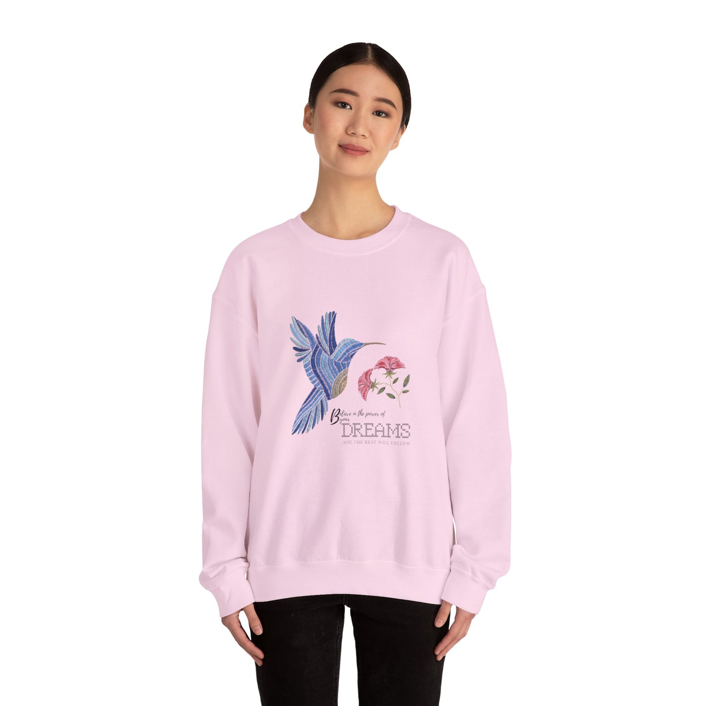 Embroidered Blue Bird ladies Sweatshirt