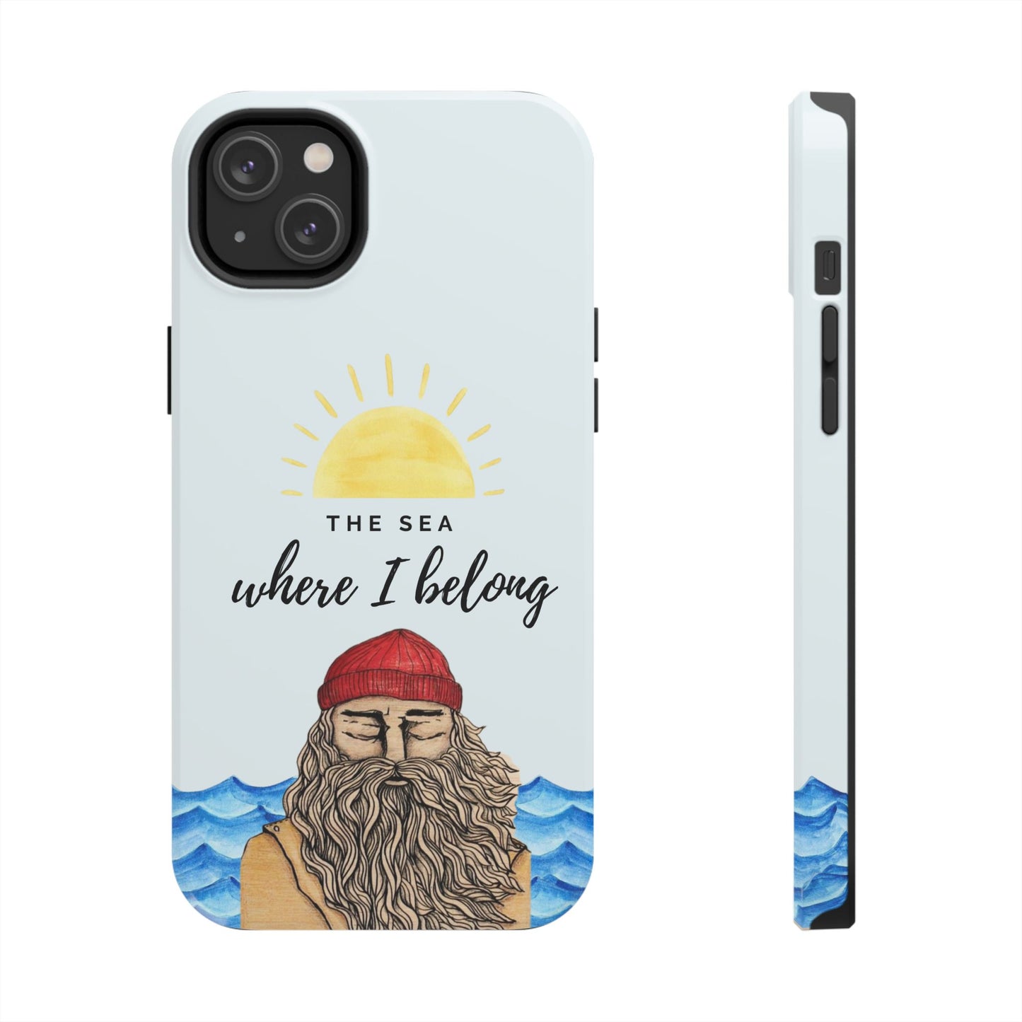 "The sea where i belong" phone case