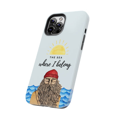 "The sea where i belong" phone case