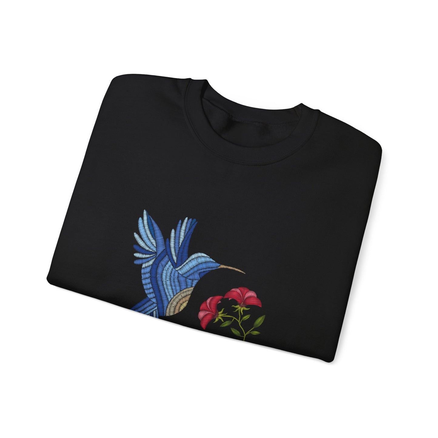 Embroidered Blue Bird ladies Sweatshirt