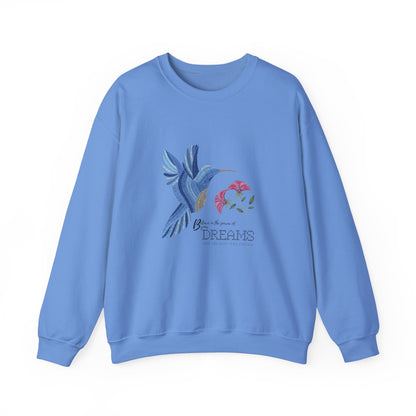 Embroidered Blue Bird ladies Sweatshirt