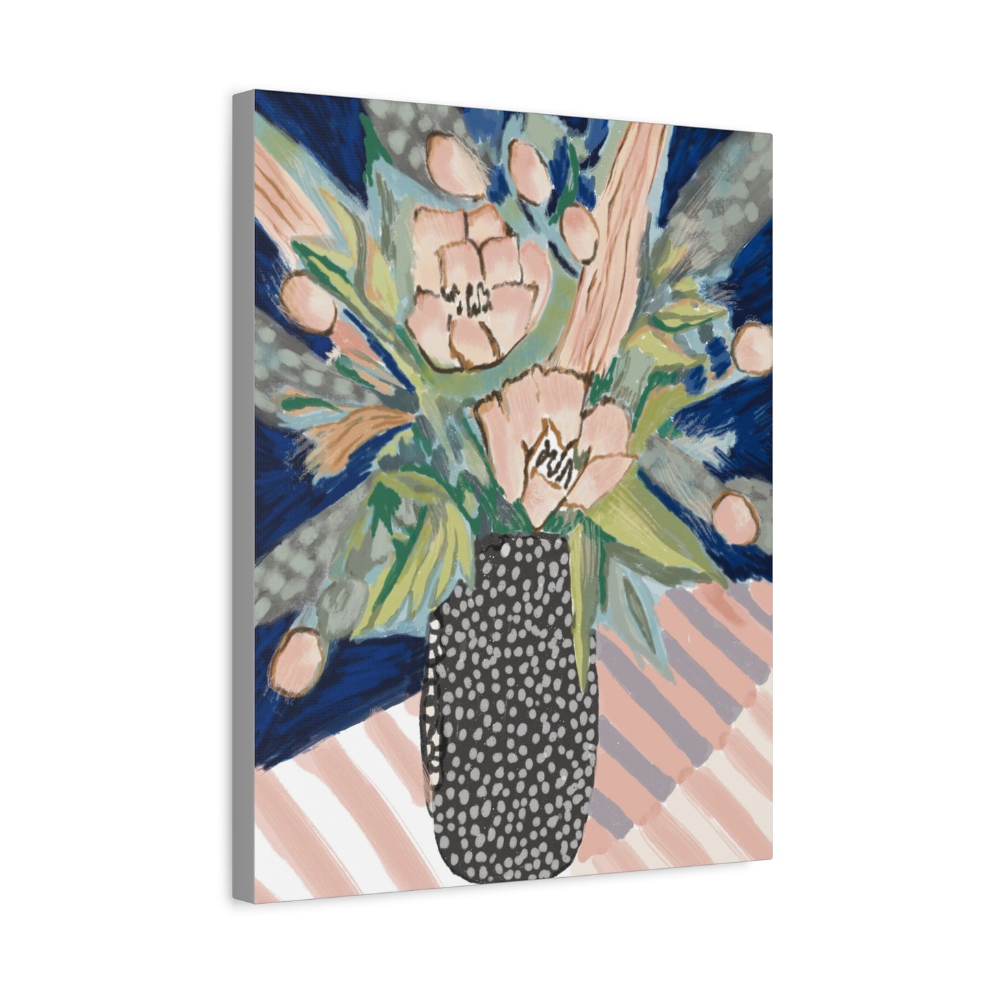 Floral Wall Art Canvas - Modern Decorative Home Accent